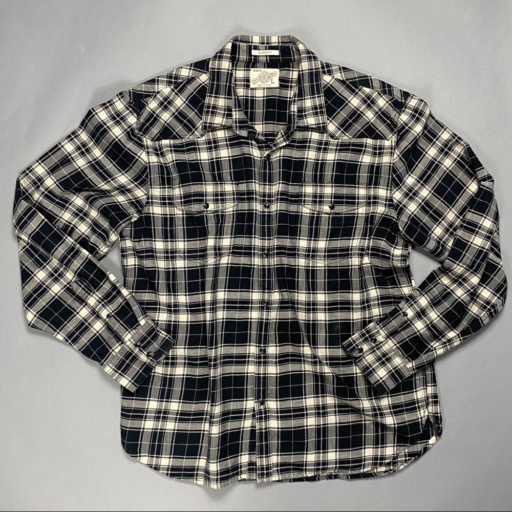 Lucky Brand Men’s Classic Fit Button Down Shirt Lg